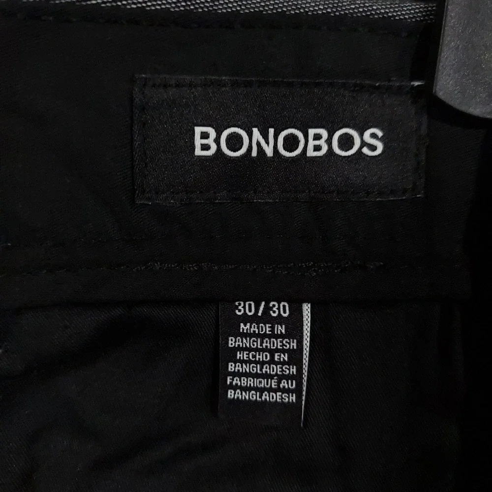 Bonobos Trouser Men 30x30 Gray Cotton Spandex Stretch Flat Front Pants 1896250